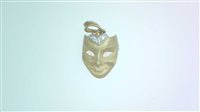 Anhänger Dame Carnevale in Gold Diamante MASK CT 0.03 M.PAL UZC TOT 3.70 Sommer GB